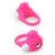 Розовое эрекционное кольцо с щеточкой LIT-UP SILICONE STIMU RING 5 - Dream Toys - в Вологде купить с доставкой