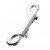 Серебристый двухсторонний карабин TOYFA Metal - ToyFa - купить с доставкой в Вологде