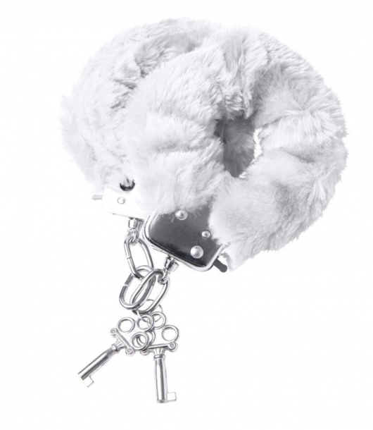 Наручники с белой меховой опушкой - ToyFa - купить с доставкой в Вологде