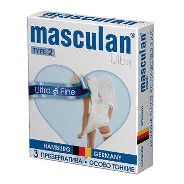 Ультратонкие презервативы Masculan Ultra Fine с обильной смазкой - 3 шт. - Masculan - купить с доставкой в Вологде