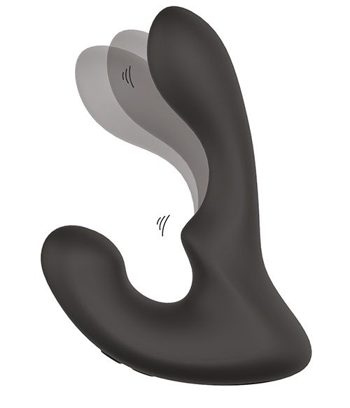 Чёрный массажер простаты с 2 моторами BOOTY ROCKER - Dream Toys - в Вологде купить с доставкой