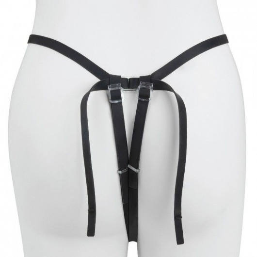 Черный страпон с вибратором Mojo Ghia - Seven Creations - купить с доставкой в Вологде