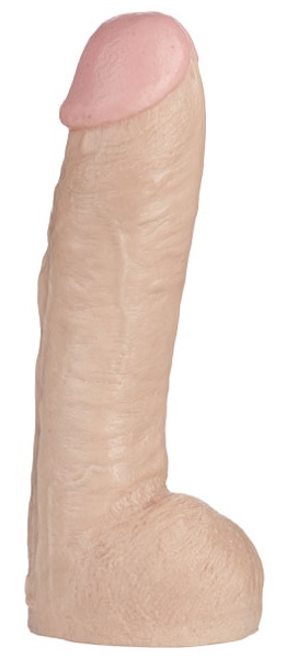 Огромная насадка-реалистик Vac-U-Lock Realistic Hung - 31,7 см. - Doc Johnson - купить с доставкой в Вологде