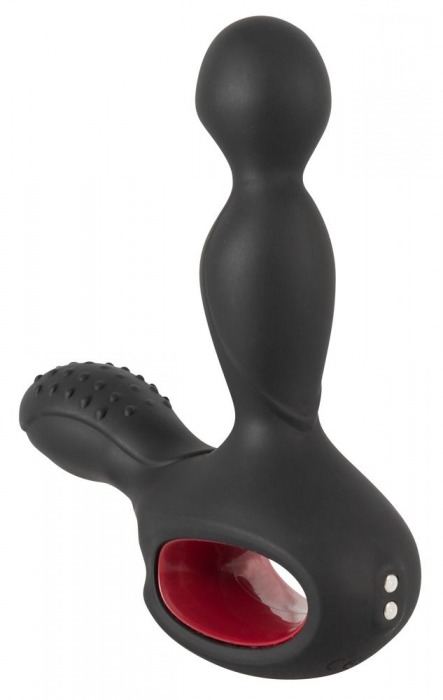 Черный вибромассажер простаты с нагревом и ротацией Prostate Plug - 14,5 см. - Orion - в Вологде купить с доставкой