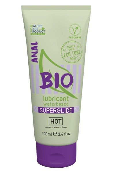 Интимный увлажняющий анальный гель BIO SuperGlide - 100 мл. - HOT - купить с доставкой в Вологде