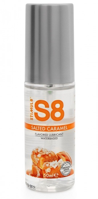Лубрикант S8 Flavored Lube со вкусом солёной карамели - 50 мл. - Stimul8 - купить с доставкой в Вологде