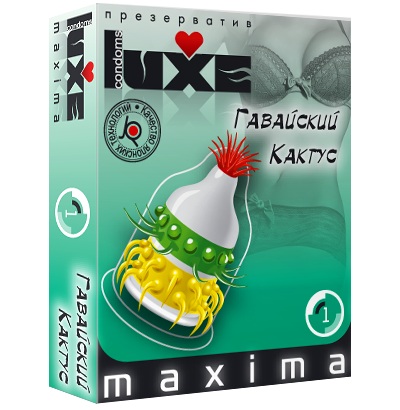Презерватив LUXE Maxima  Гавайский Кактус  - 1 шт. - Luxe - купить с доставкой в Вологде