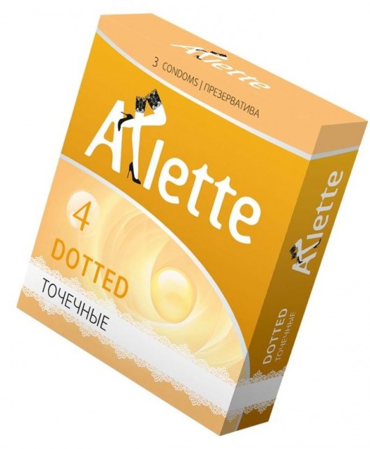 Презервативы Arlette Dotted с точечной текстурой - 3 шт. - Arlette - купить с доставкой в Вологде