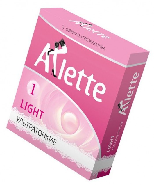 Ультратонкие презервативы Arlette Light - 3 шт. - Arlette - купить с доставкой в Вологде