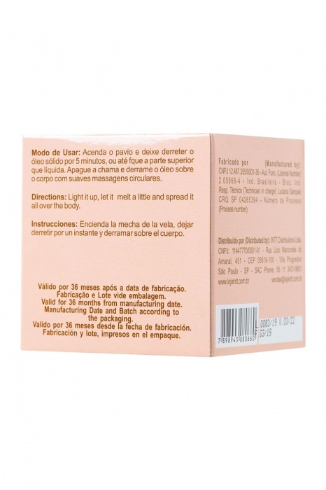 Массажная свеча для поцелуев Peach с ароматом персика - 30 гр. - INTT - купить с доставкой в Вологде