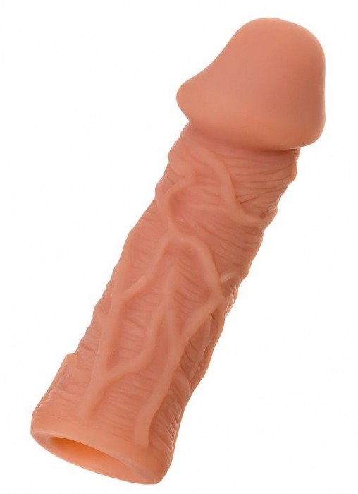 Телесная реалистичная насадка KOKOS Extreme Sleeve 05 с дополнительной стимуляцией - 12,7 см. - KOKOS - в Вологде купить с доставкой