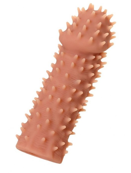 Телесная реалистичная насадка KOKOS Extreme Sleeve 07 с дополнительной стимуляцией - 12,7 см. - KOKOS - в Вологде купить с доставкой