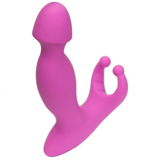 Розовый стимулятор простаты с усиками - 15 см. - 4sexdreaM - в Вологде купить с доставкой