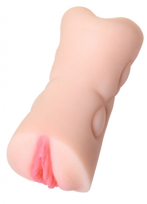 Телесный двусторонний мастурбатор Rich Fruit - вагина и анус - ToyFa - в Вологде купить с доставкой