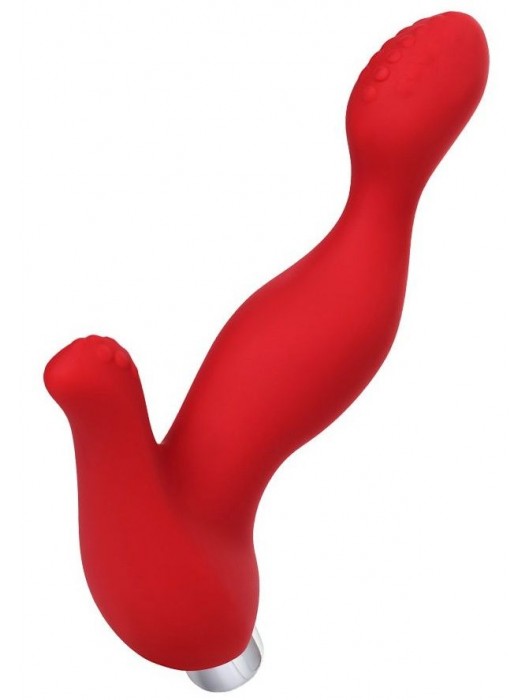 Красный силиконовый вибростимулятор простаты Proman - 12,5 см. - ToyFa - в Вологде купить с доставкой