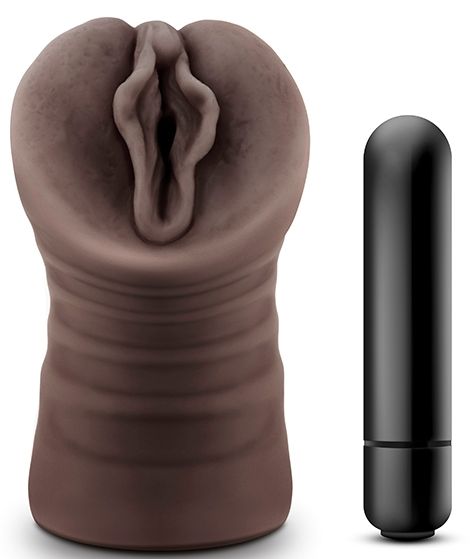 Коричневый мастурбатор-вагина Alexis - Blush Novelties - в Вологде купить с доставкой