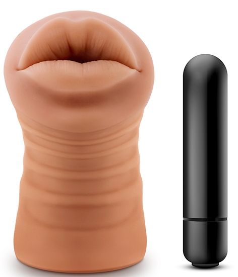 Кофейный мастурбатор-ротик Isabella - Blush Novelties - в Вологде купить с доставкой