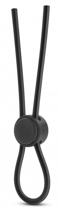 Черное силиконовое лассо на пенис SILICONE LOOP COCK RING - Blush Novelties - в Вологде купить с доставкой