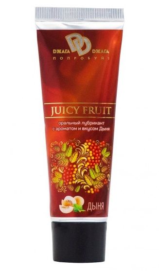 Интимный съедобный лубрикант JUICY FRUIT с ароматом дыни - 30 мл. - БиоМед - купить с доставкой в Вологде