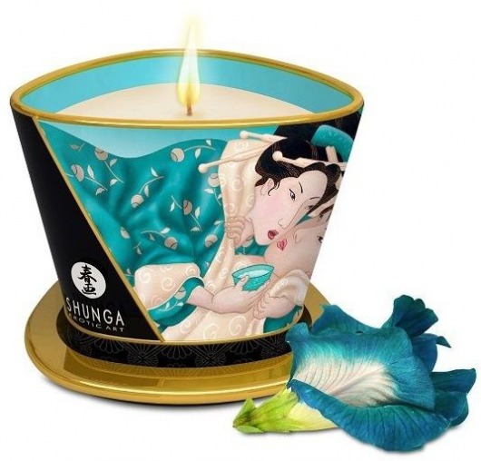 Массажная свеча Island Blossoms - 170 мл. - Shunga - купить с доставкой в Вологде
