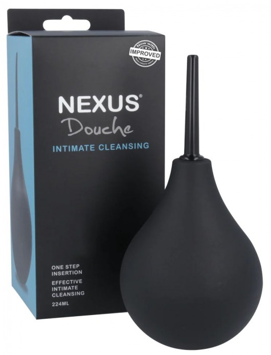 Черный анальный душ с обратным клапаном Non Return Valve Anal Douche - Nexus Range - купить с доставкой в Вологде