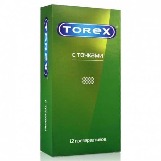 Текстурированные презервативы Torex  С точками  - 12 шт. - Torex - купить с доставкой в Вологде