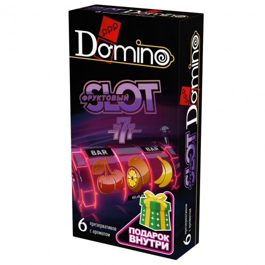 Ароматизированные презервативы DOMINO  Фруктовый слот  - 6 шт. - Domino - купить с доставкой в Вологде