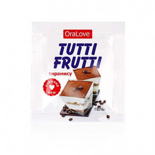 Пробник гель-смазки Tutti-frutti со вкусом тирамису - 4 гр. - Биоритм - купить с доставкой в Вологде