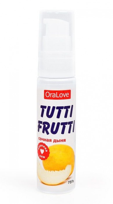 Гель-смазка Tutti-frutti со вкусом сочной дыни - 30 гр. - Биоритм - купить с доставкой в Вологде