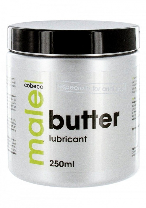Анальный лубрикант MALE Cobeco Butter Lubricant - 250 мл. - Cobeco - купить с доставкой в Вологде