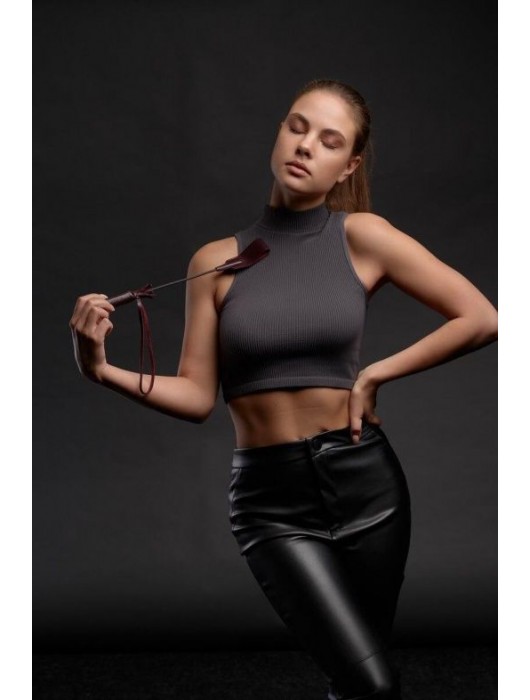 Бордовый стек Ladys Arsenal - 24 см. - БДСМ Арсенал - купить с доставкой в Вологде