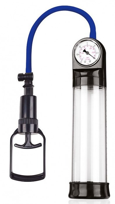 Прозрачная вакуумная помпа Sex Expert с манометром - Sex Expert - в Вологде купить с доставкой