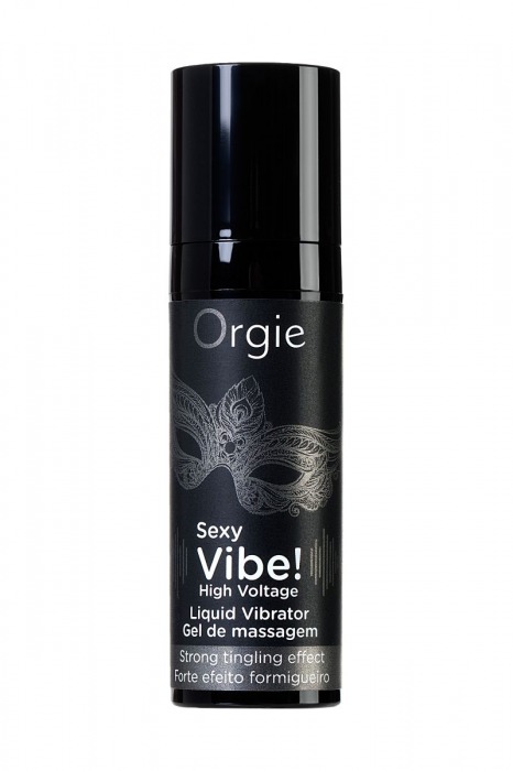 Гель для массажа ORGIE Sexy Vibe High Voltage с эффектом вибрации - 15 мл. - ORGIE - купить с доставкой в Вологде