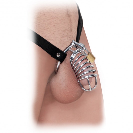 Кольцо верности Extreme Chastity Belt с фиксацией головки - Pipedream - купить с доставкой в Вологде