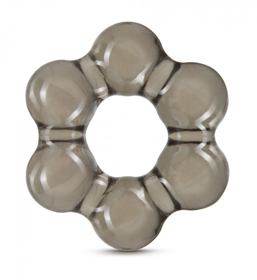 Дымчатое эрекционное кольцо Stay Hard Thick Bead Cock Ring - Blush Novelties - в Вологде купить с доставкой