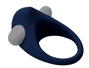 Гладкое синее эрекционное виброкольцо STIMU RING - Dream Toys - в Вологде купить с доставкой