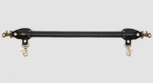 Черная распорка для ног Bound to You Faux Leather Spreader Bar - 50,8 см. - Fifty Shades of Grey - купить с доставкой в Вологде