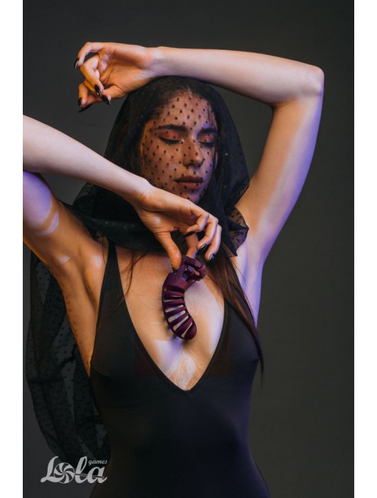 Мужской пояс верности бордового цвета Romello - Lola Games - купить с доставкой в Вологде