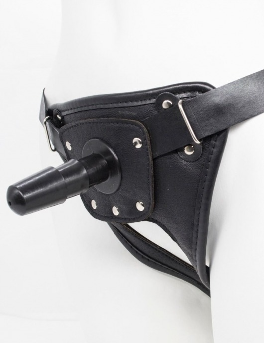 Черный пояс для насадок CLASS STRAP Restyling - LOVETOY (А-Полимер) - купить с доставкой в Вологде