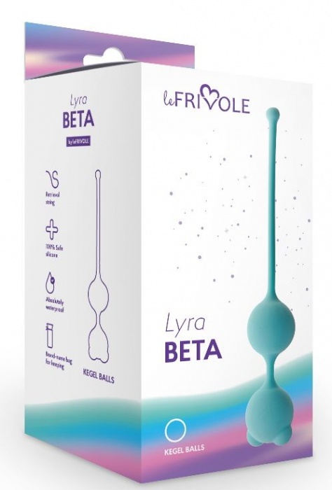 Голубые вагинальные шарики Beta - Le Frivole