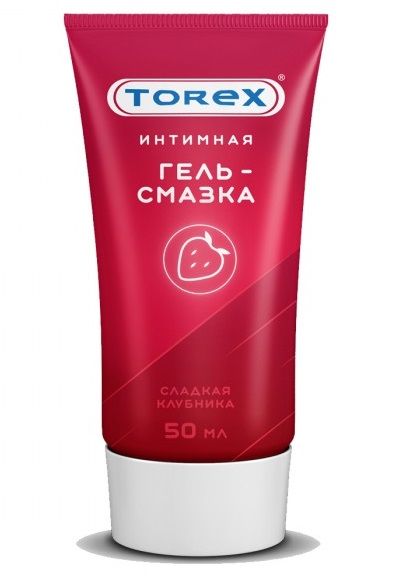 Смазка на водной основе TOREX  Сладкая клубника  - 50 мл. - Torex - купить с доставкой в Вологде