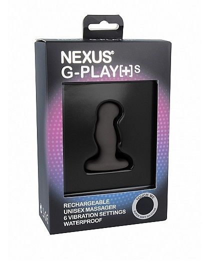 Черный анальный вибростимулятор Nexus G-Play Plus Small - 6 см. - Nexus Range