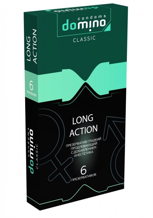 Презервативы с пролонгирующим эффектом DOMINO Classic Long action - 6 шт. - Domino - купить с доставкой в Вологде