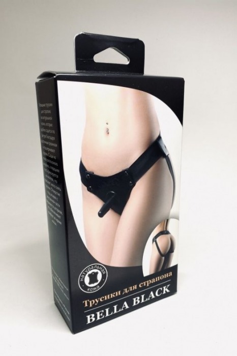 Черные трусики для страпона Bella - БДСМ Арсенал - купить с доставкой в Вологде