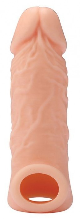 Телесная насадка EXTENDER WITH BALL STRAP 5.5 - 14 см. - Dream Toys - в Вологде купить с доставкой