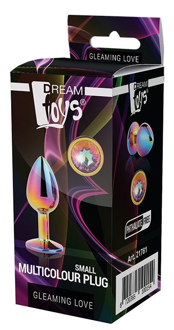 Голографическая анальная втулка с радужным кристаллом - 7,1 см. - Dream Toys - купить с доставкой в Вологде