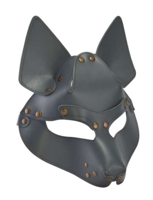 Серая маска Wolf с клепками - Sitabella - купить с доставкой в Вологде