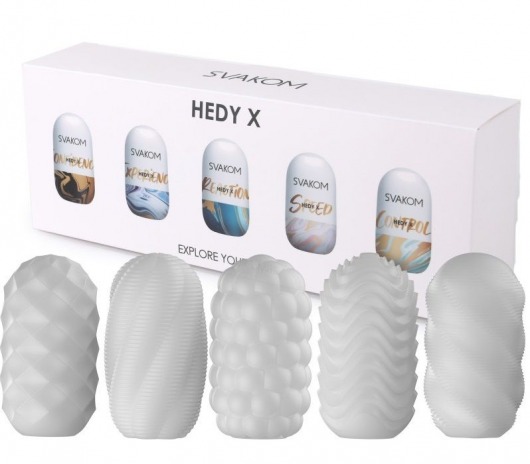 Набор из 5 мастурбаторов Hedy X5 Mixed - Svakom - в Вологде купить с доставкой