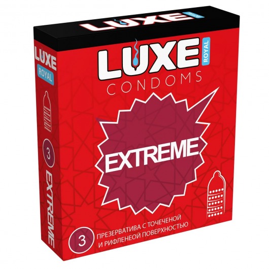 Текстурированные презервативы LUXE Royal Extreme - 3 шт. - Luxe - купить с доставкой в Вологде