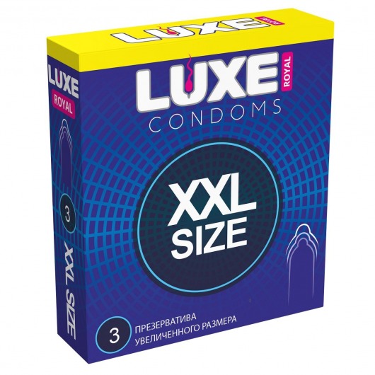 Презервативы увеличенного размера LUXE Royal XXL Size - 3 шт. - Luxe - купить с доставкой в Вологде